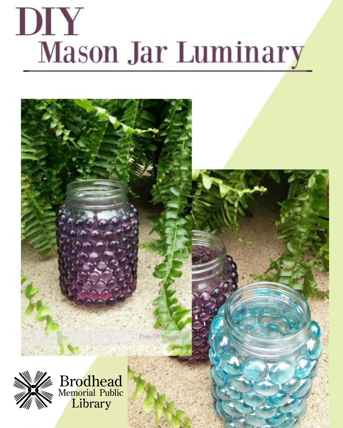 Mason Jar Luminary Craft Kit Brodhead Memorial Public Library